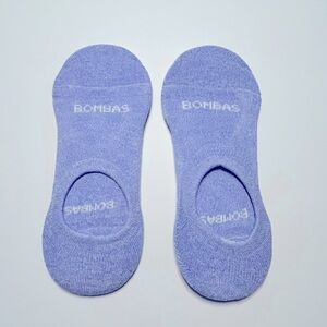 Bombas 2 pair New No Show Cushioned Socks Medium Lavender Cotton Blend